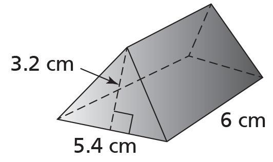 What is the volume of the triangular prism?-example-1