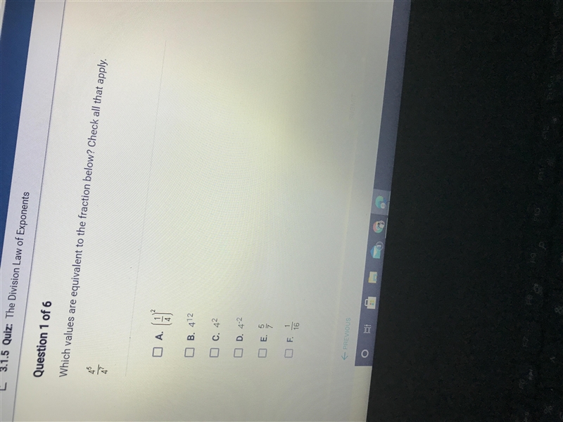 Which values are equivalent to the fraction below? Check all that apply. Please help-example-1