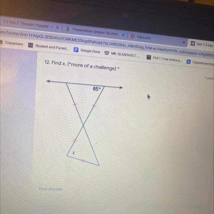 How can i find x with two triangles?-example-1