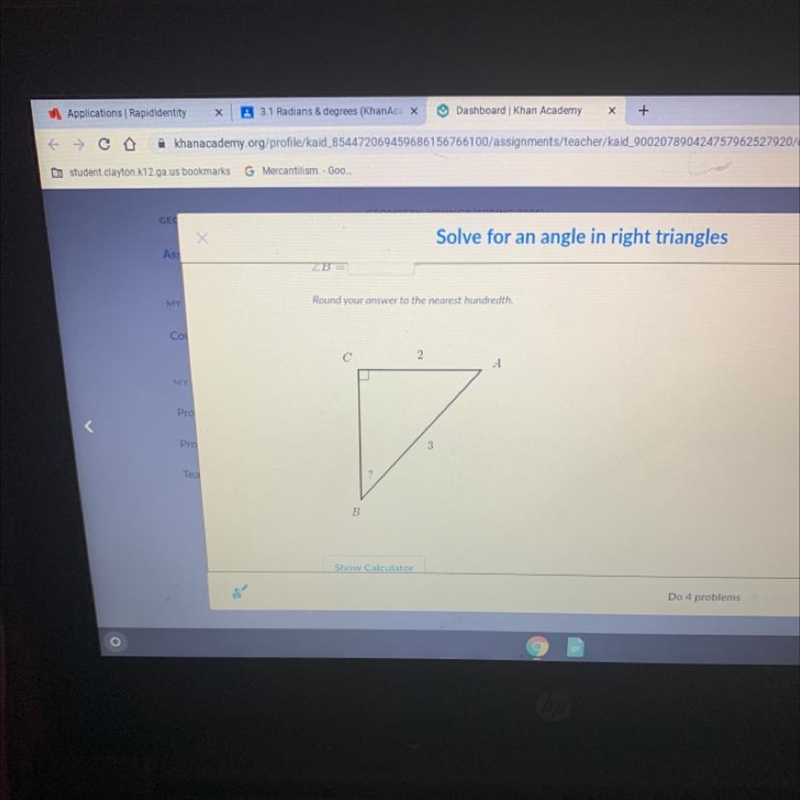 Round your answer to the nearest hundredth. C 2 A TO ro 3 Tea B-example-1