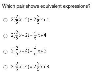 Which pair shows equivalent expressions?-example-1