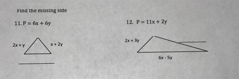 Please help me?! All you have to do is find the missing side-example-1