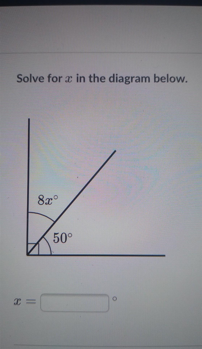 Solve for x in the diagram below ​-example-1