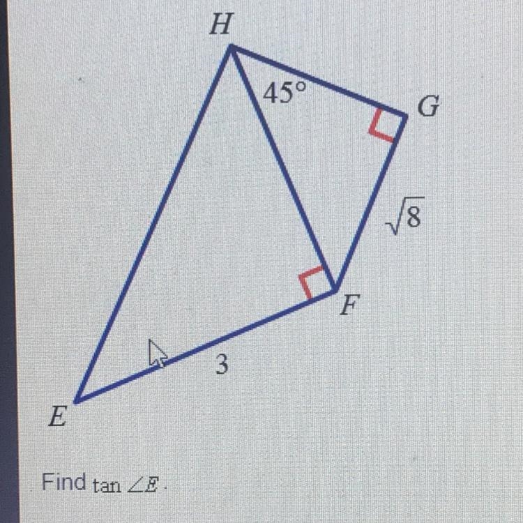 Find the tan of E PLEASE HURRY-example-1