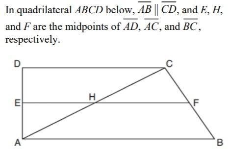 What is the value of x if HF = 4x+1 and AB = 12x-3?| Given m-example-1