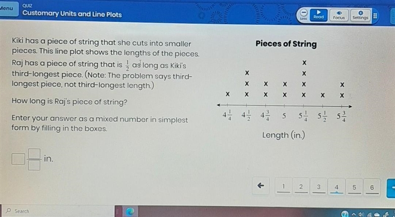 1/2 as long as 5 1/2​-example-1