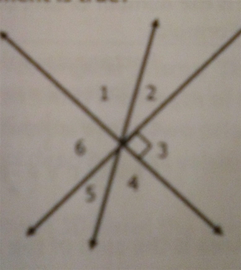 Which statement is true? A Angle 2 and angle 4 are vertical angles. B. Angle 3 and-example-1