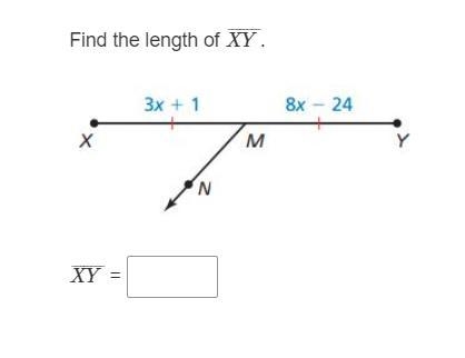 Find the Length of XY. Please show work.-example-1