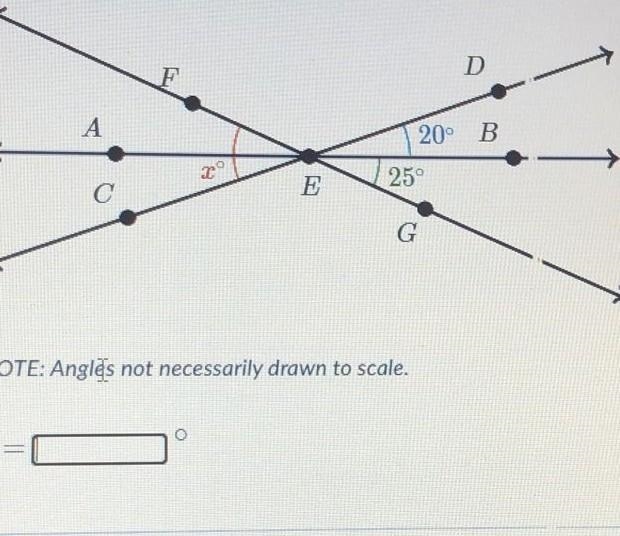 What does X equal in this?​-example-1