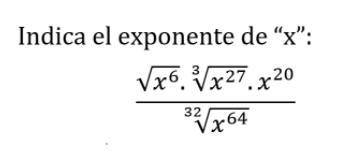 Indica el exponente de X-example-1