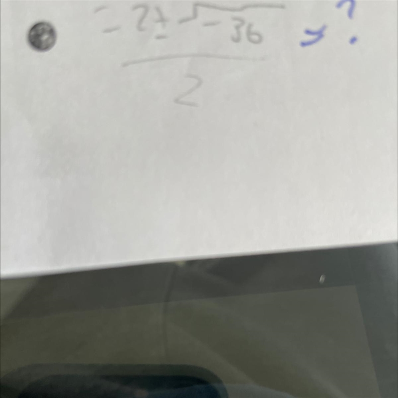 HELP ASAP. Please solve. 2 plus or minus the square root of negative 36 over 2-example-1