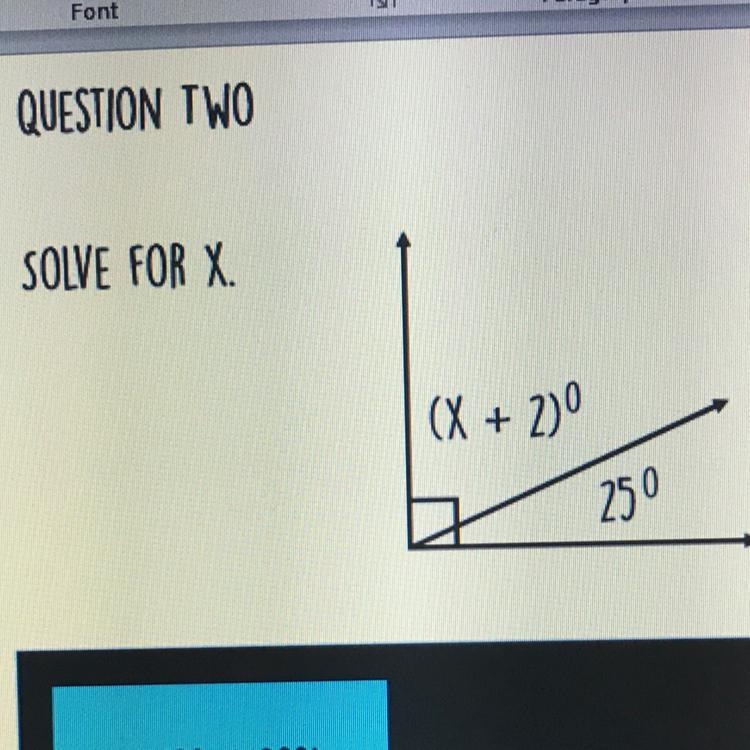 Answer choices: X=23 X=63 X=90-example-1