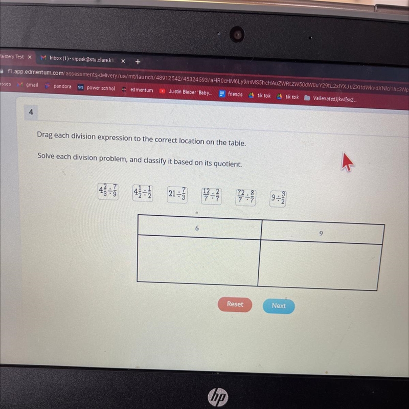 Solve each division problem and classify it based on its quotient-example-1