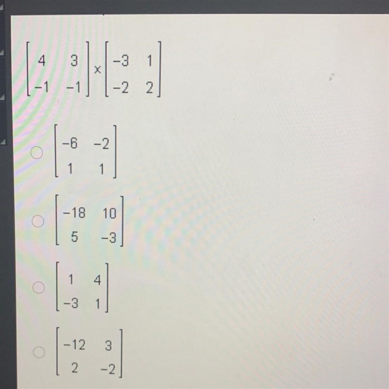 What is the product? [4 3 -1 -1] x [-3 1 -2 -2]-example-1