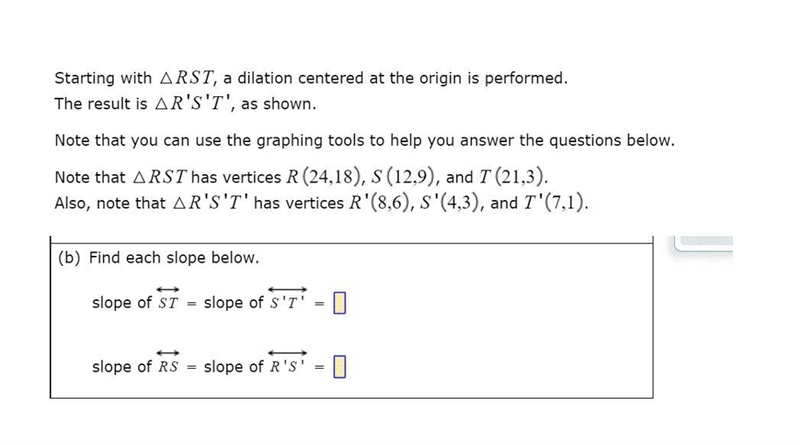 Help me find the slope of these points-example-1