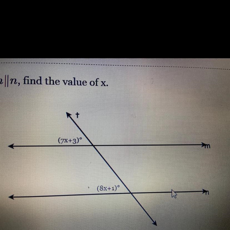 Help find the value of x pls-example-1