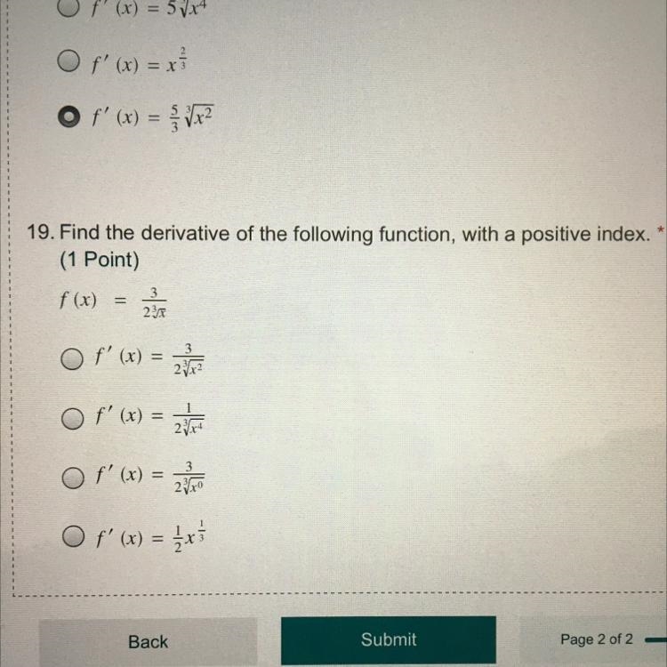 Find the derivative of the following function, with a positive index (differentiation-example-1