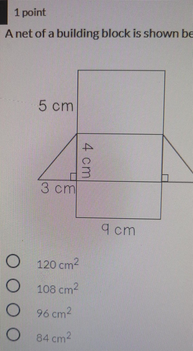 A net of a building is show below what is the total surface area of the building block-example-1