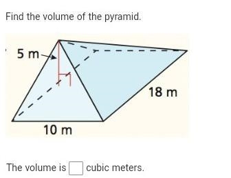 Find the volume of the pyramid​-example-1