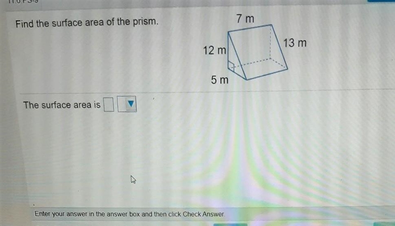 Find the surface area of the prism​-example-1