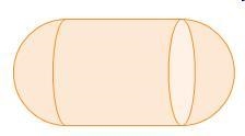 Which shapes make up this composite figure? a cylinder and a cone a cylinder and two-example-1