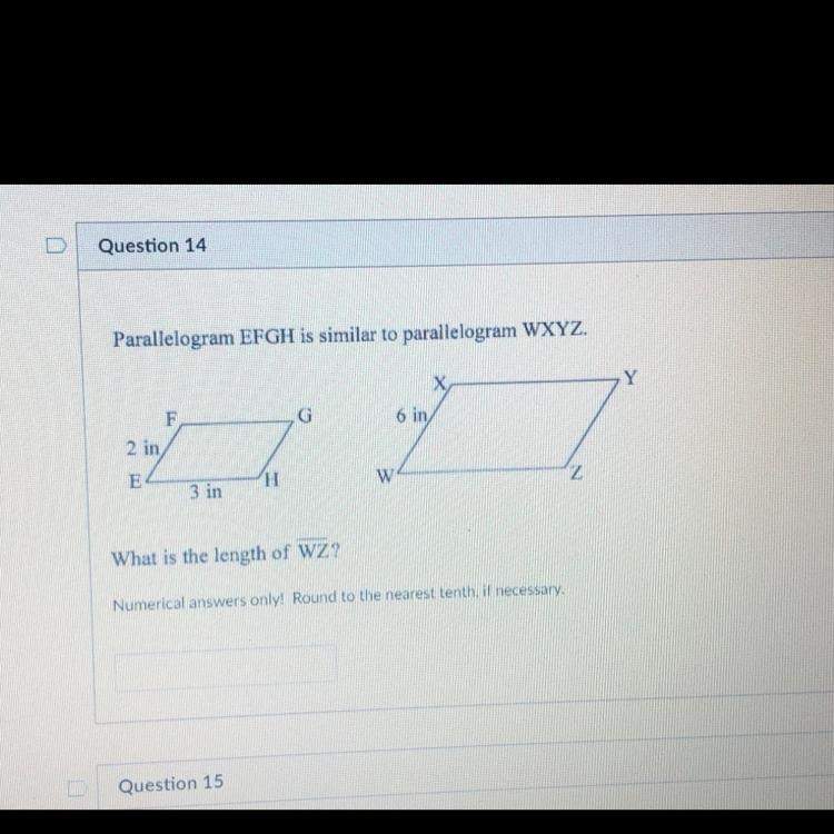 Help pls!! What is the length of WZ?-example-1