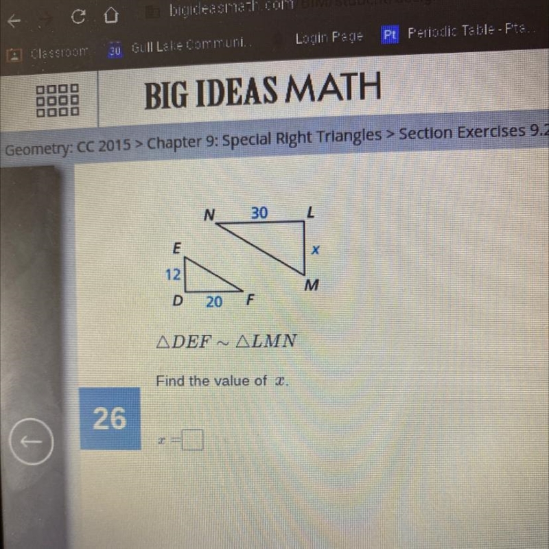 Find the value of x.-example-1