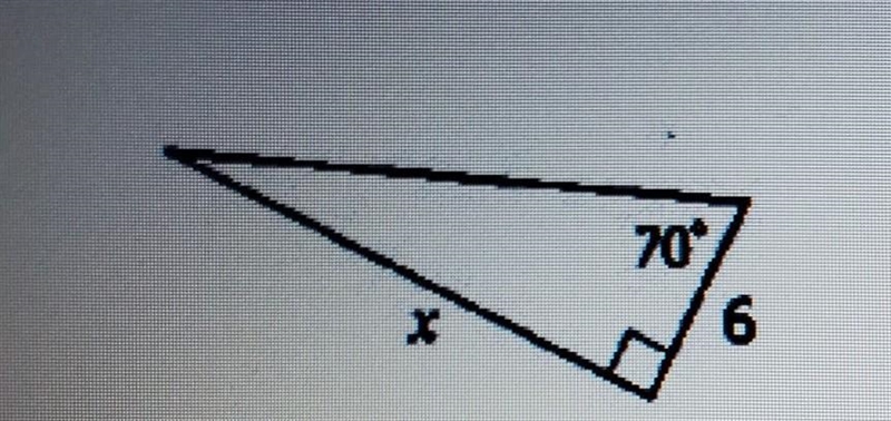 Solve for x. round your answer to the nearest tenth Trigonometry ​-example-1