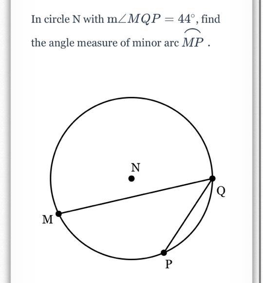 Find the angle measure of MP-example-1