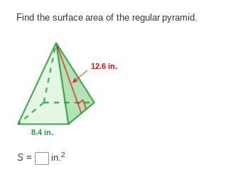 Could someone please explain how to find the surface area of a pyramid? You don't-example-1