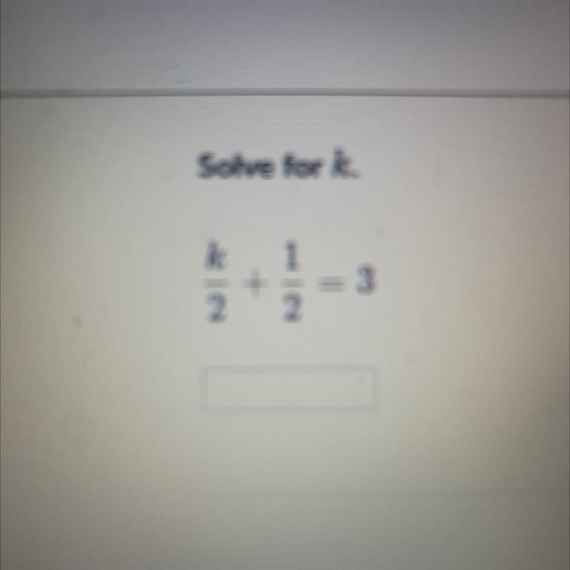 Solve for k pls ! extra letters for the question: whfjndnfnfn-example-1