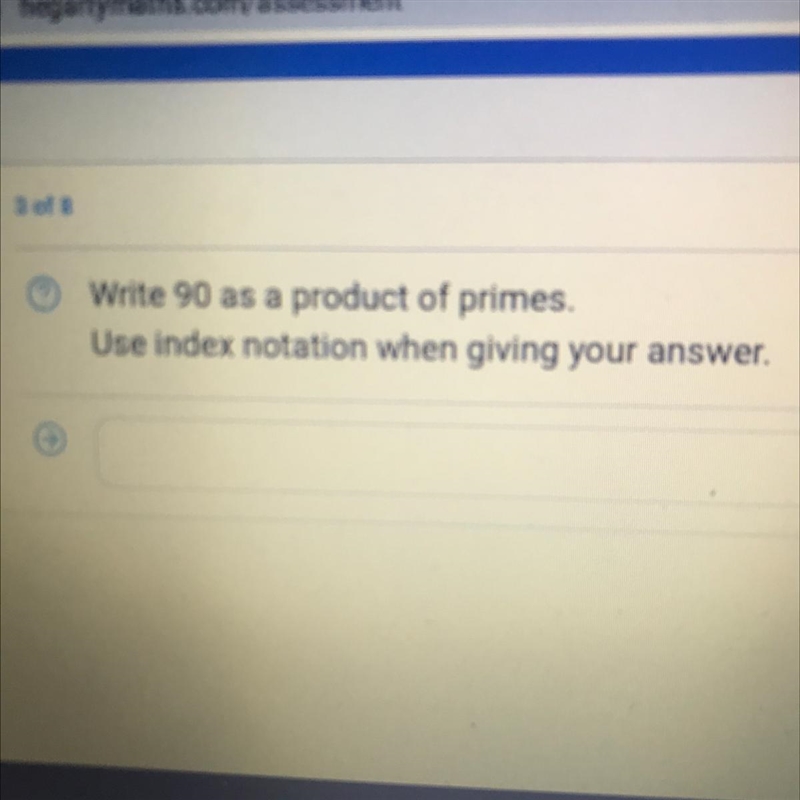 Write 90 as a product of primes.-example-1