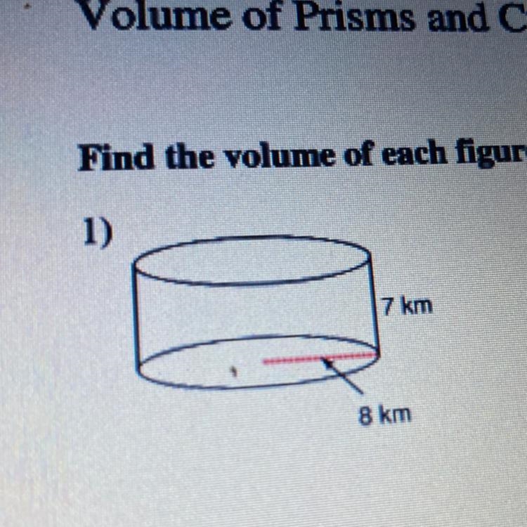 This is geometry btw Find the volume of the figure-example-1