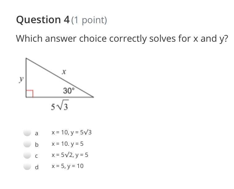 Which answer choice correctly solves for x and y?-example-1