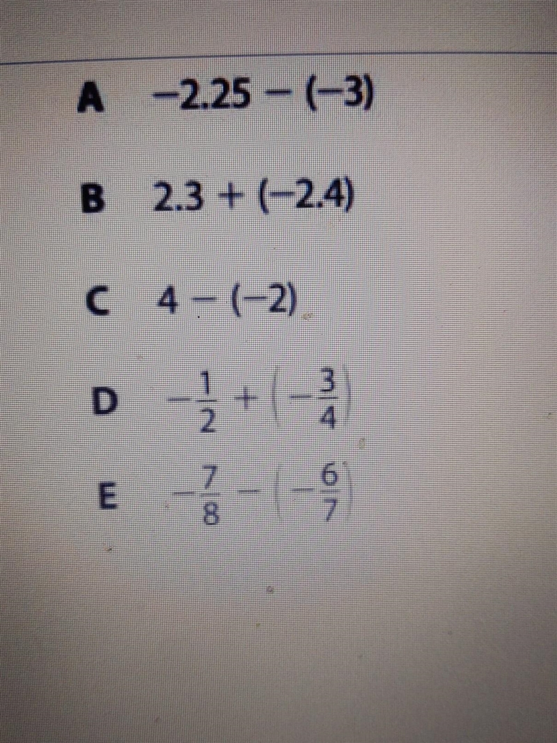 What numbers give a positive answer?​-example-1