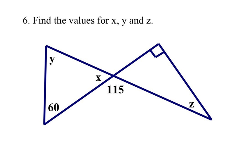 Find the values for x, y, and z.-example-1