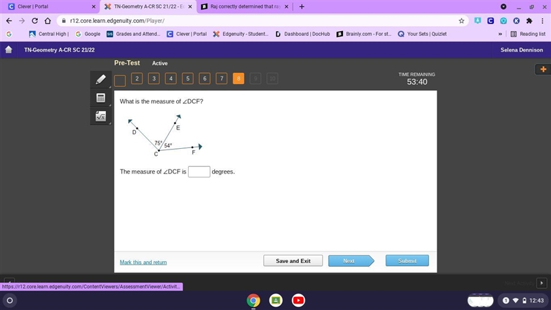 What is the measure of AngleDCF? 19pts-example-1