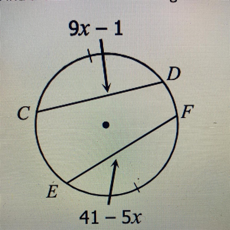 Find the measure of line segment EF. Please!!-example-1