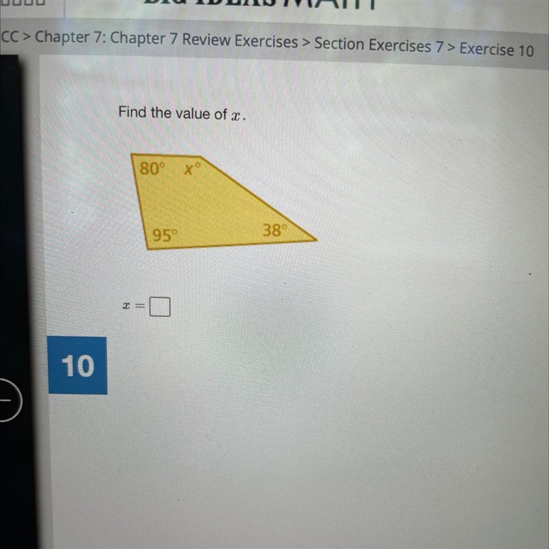 Find the value of x. (picture)-example-1