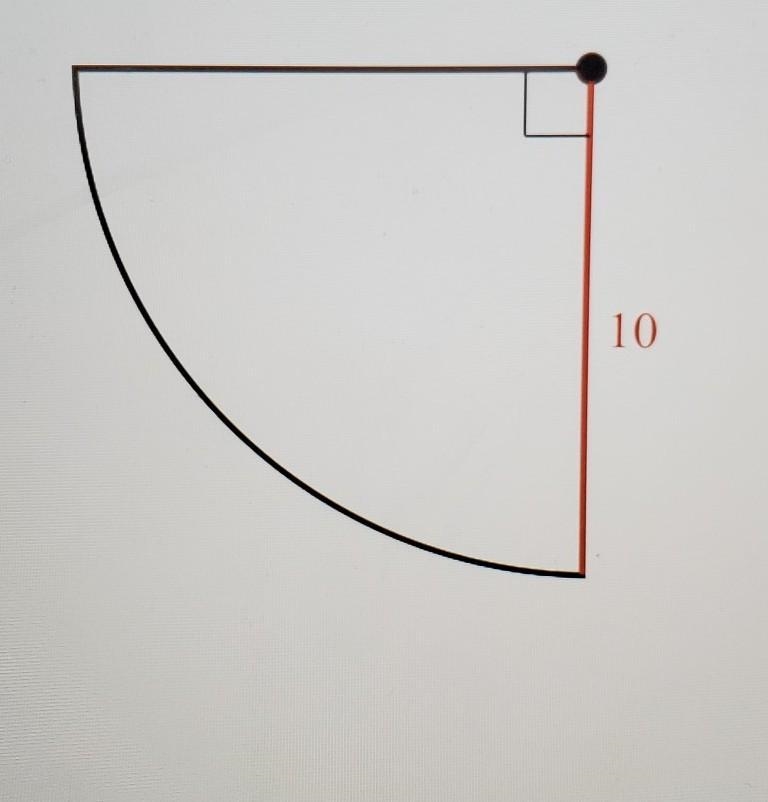 Someone please help me find the area of this shape using pi​-example-1