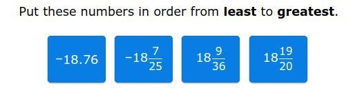 Put these numbers in order from least to greatest.-example-1