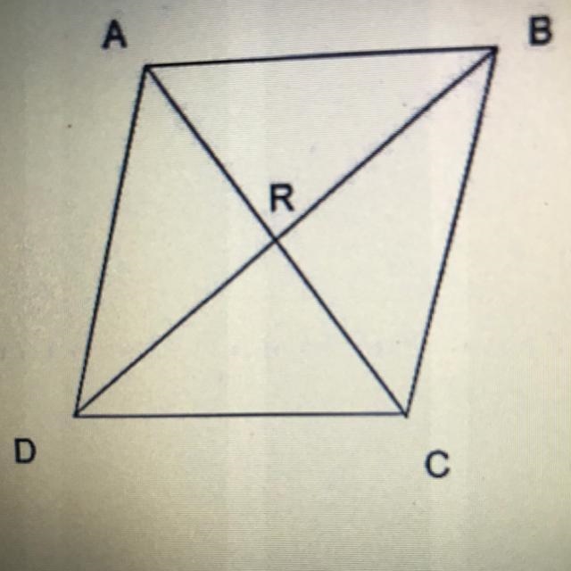 What value of X would assure parallelogram ABCD is a rhombus give an angle BRC=7X-example-1