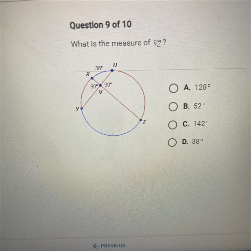 What is the measure of Z?-example-1