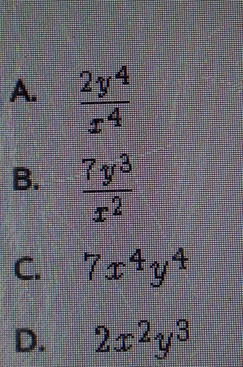 Which expression is equlvalent to the given expression? assume the denominator does-example-1