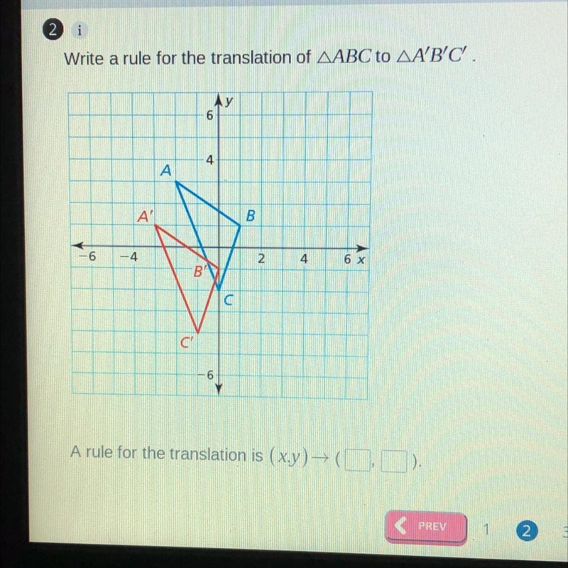 Write a rule for the translation of AABC to AA'B'C'-example-1