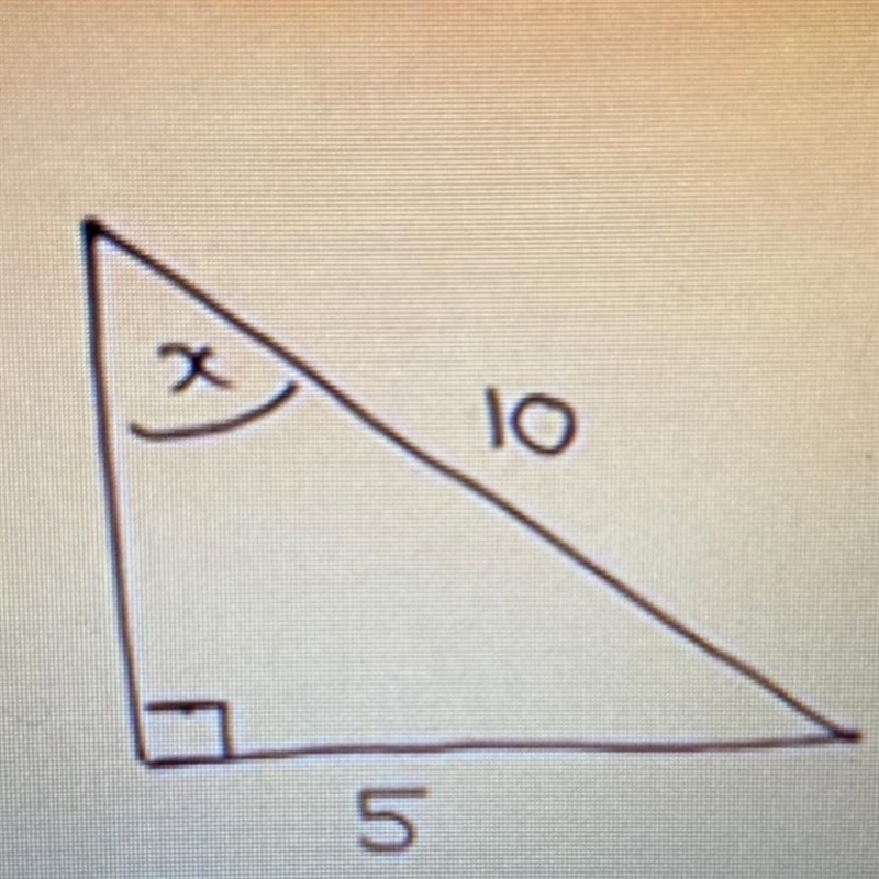 What is the measure of angle X. No links plz-example-1