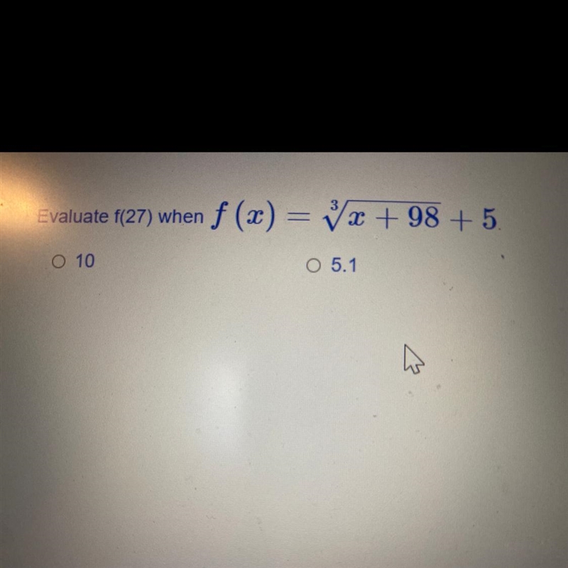 Im having a brain fart moment rn. Does f(27) mean to replace the x with 27 or f(x-example-1