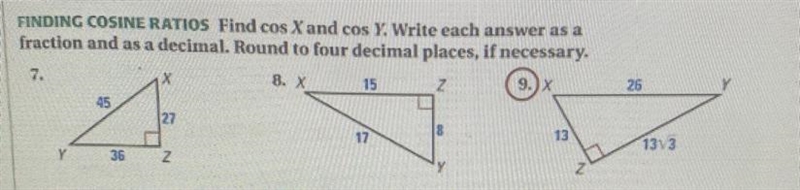 Find cos x and cos y! Please help me out! You don’t need to answer all just what you-example-1