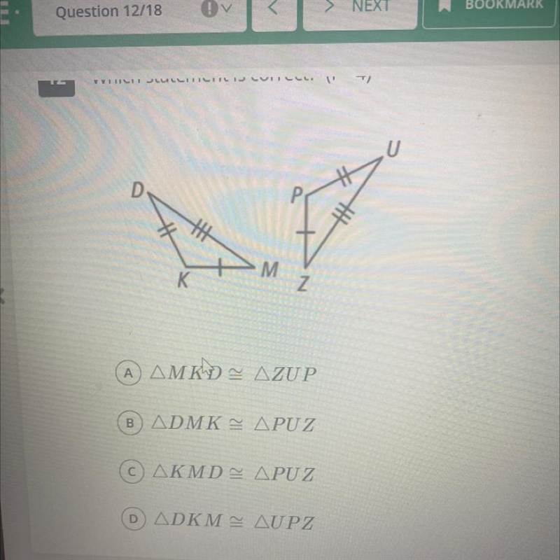 Which one of these statements is correct????-example-1