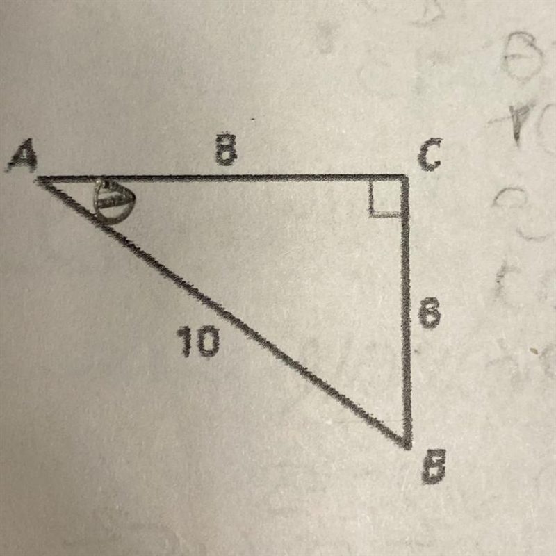 Find the sine, cosine, and tangent of acute angle A-example-1